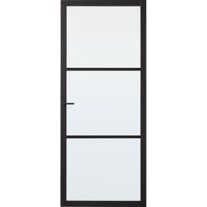 CanDo Industrial binnendeur Scampton mat glas opdek rechts 83x211,5 cm
