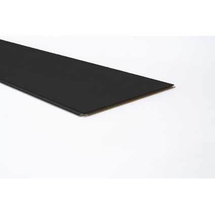 Panneau de plafond Maestro Noir mat résistant à l'humidité 19x120cm 8mm 6pcs