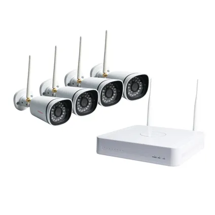 Foscam caméras Kit de sécurité wifi FN3104W-B4-1T blanc 4pcs 2