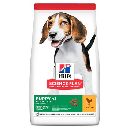 Hill's hondenvoer Science Plan Medium Puppy <1 kip 2,5kg