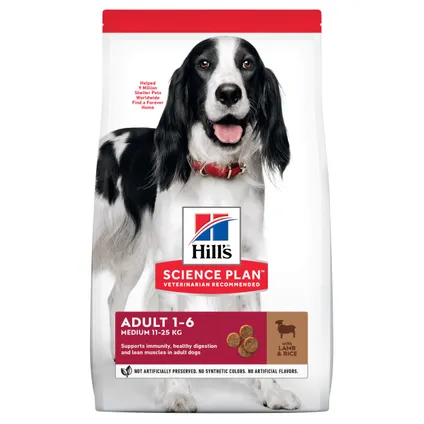 Hill's canine adult medium lamb&rice 2,5kg
