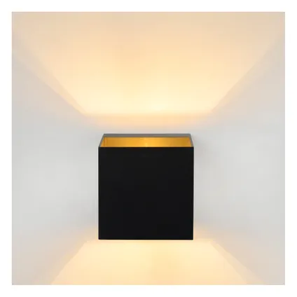 Lucide wandlamp Devi zwart goud G9 42W 5