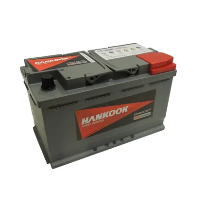 Hankook AGM batterie de démarrage 12V 80Ah 800A EN S:0 P:1 B13 L04