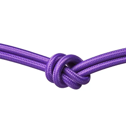 Câble pour luminaire textile Home Sweet Home violet 3x0,75mm2 6