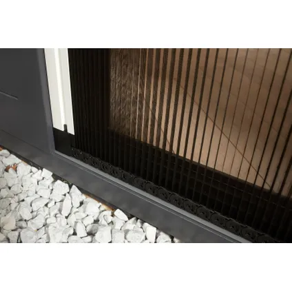 Moustiquaire de porte CanDo Premium C - Moustiquaire plissée - Profilé blanc - Toile noir - 96x203cm 7