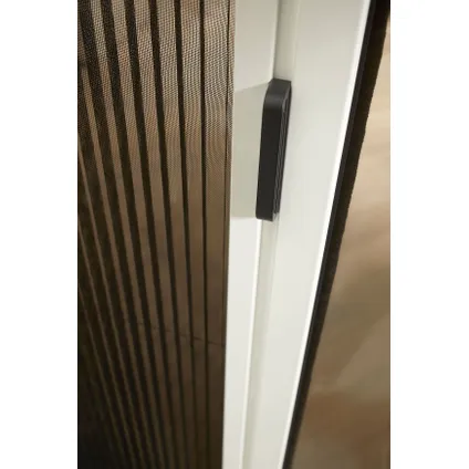 Moustiquaire de porte CanDo Premium D - Moustiquaire plissée - Profilé blanc - Toile noir - 96x206cm 4