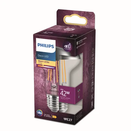 Philips ledlamp reflector warm wit E27 4W 5