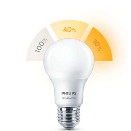 Source lumineuse LED Philips blanc chaud E27 13W