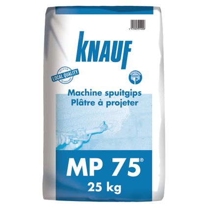 Knauf gips MP75 25kg 45 stuks + palet 3004837