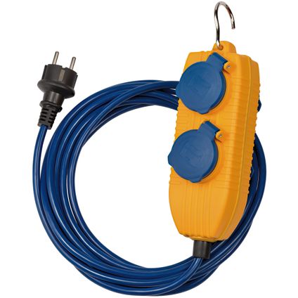 Rallonge électrique Brennenstuhl Powerblock IP54 5m bleu AT-N05V3-F 3G1,5