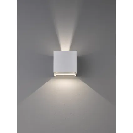 Fischer & Honsel wandlamp LED Wall wit 2x3W 3