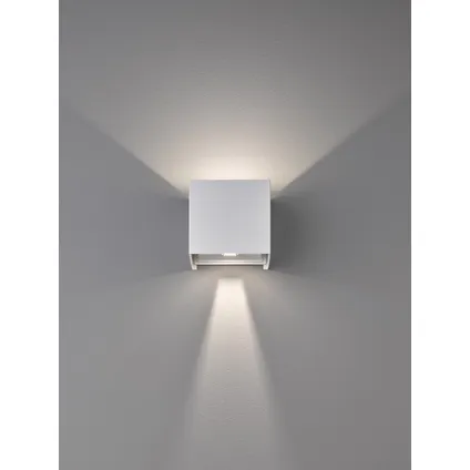 Fischer & Honsel wandlamp LED Wall wit 2x3W 4