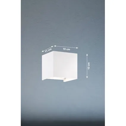 Fischer & Honsel wandlamp LED Wall wit 2x3W 8