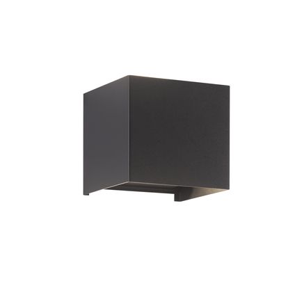 Fischer & Honsel wandlamp LED Wall zwart 2x8W