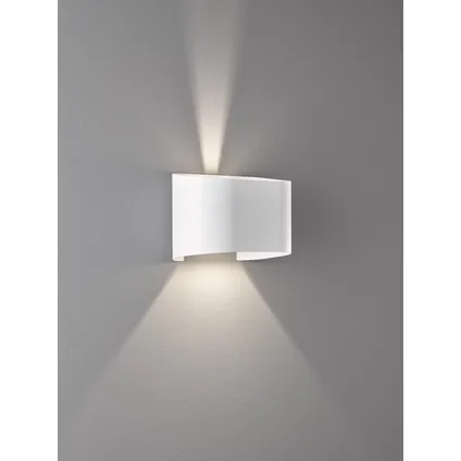 Fischer & Honsel wandlamp LED Wall wit 2x8W 2