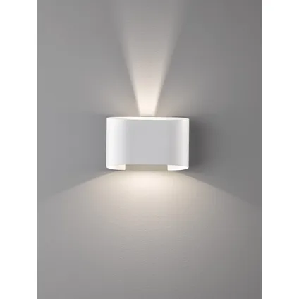 Fischer & Honsel wandlamp LED Wall wit 2x8W 3