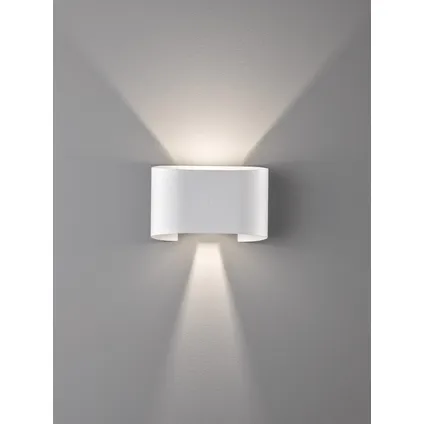 Fischer & Honsel wandlamp LED Wall wit 2x8W 4