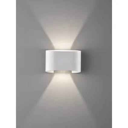 Fischer & Honsel wandlamp LED Wall wit 2x8W 7