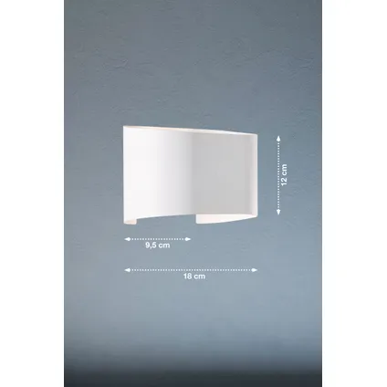 Fischer & Honsel wandlamp LED Wall wit 2x8W 8