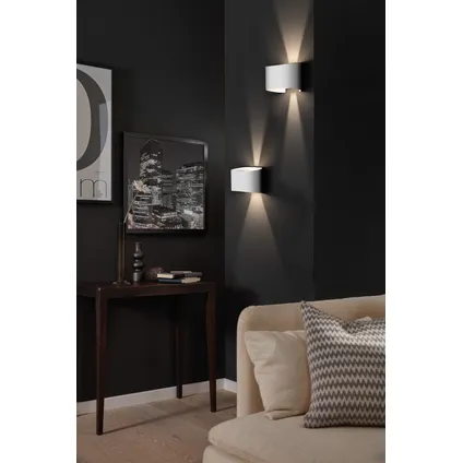 Fischer & Honsel wandlamp LED Wall wit 2x8W 9