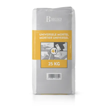 Mortier universel Coeck 4-en-1 25kg 42 sacs + palette 3004837