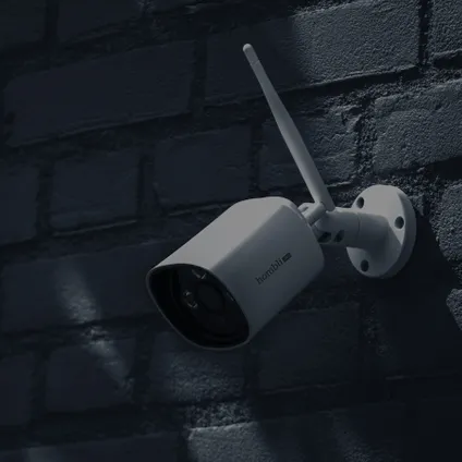 Hombli Slimme Beveiligingscamera voor buiten met WiFi - Full HD 1080p - Bewegingsdetectie met Nachtzicht - Live beeld via App - Wit 5