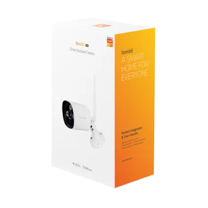 Hombli Slimme Beveiligingscamera voor buiten met WiFi - Full HD 1080p - Bewegingsdetectie met Nachtzicht - Live beeld via App - Wit 10