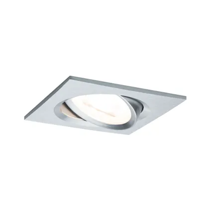Paulmann spot encastrable LED Nova carré orientable 3-stepdim aluminium 51mm GU10 6,5W