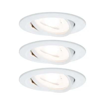 Paulmann spot encastrable LED Nova autour orientable 3-stepdim blanc 51mm GU10 3x6,5W