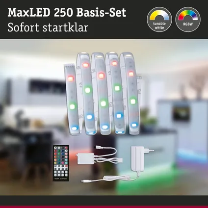Paulmann ledstrip MaxLED 250 1,5m basisset RGBW afdekking 10W 22