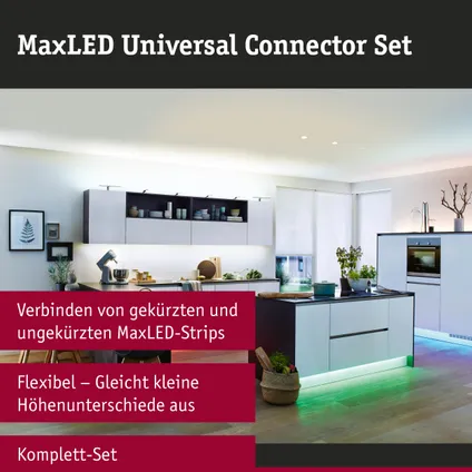 Connecteur universel pour ruban LED Paulmann Function MaxLED blanc - 2 pièces 5