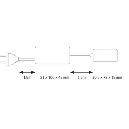 Driver Paulmann Clever Connect max 12W avec boîtier de distribution x3 8