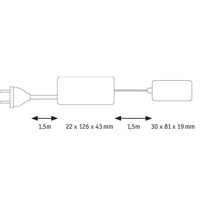 Driver Paulmann Clever Connect max 25W avec boîtier de distribution x3 8