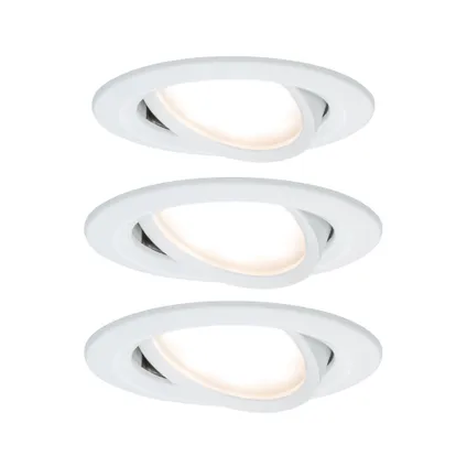 Paulmann spot encastrable LED Nova Coin autour orientable blanc 3x6,5W