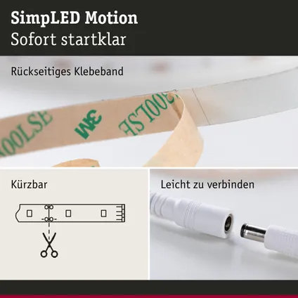 Ruban LED Paulmann SimpLED Motion 5m RGB 10W 11