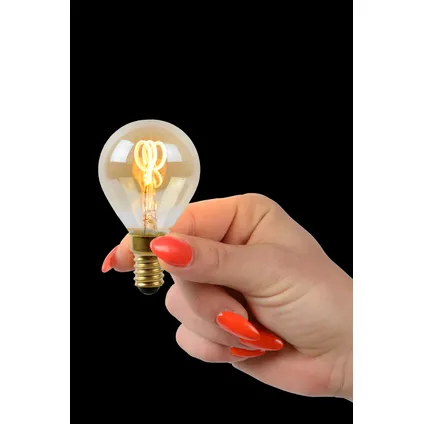 Lucide ledfilamentlamp amber P45 E14 3W 2
