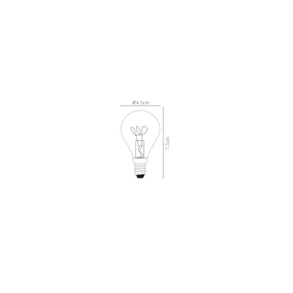Ampoule à filament LED Lucide P45 E14 3W 4