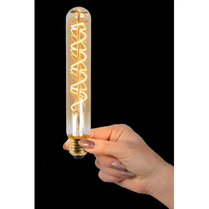 Lucide ledfilamentlamp amber 20cm T32 dimbaar E27 5W 2