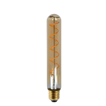 Ampoule LED crayon Lucide ambre 20cm T32 gradable E27 5W 3