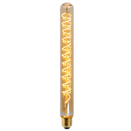 Ampoule LED crayon Lucide ambre 30cm T32 gradable E27 5W