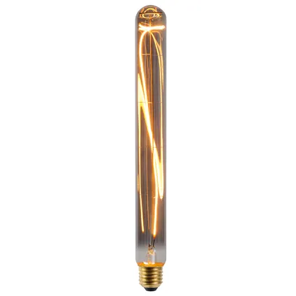 Ampoule LED crayon Lucide fumée 30cm T32 gradable E27 5W