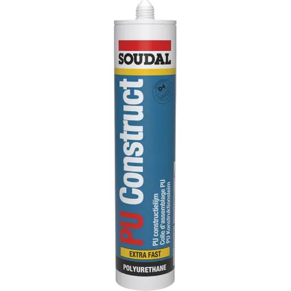 Colle d'assemblage PU Soudal PU Construct Extra Fast 310ml