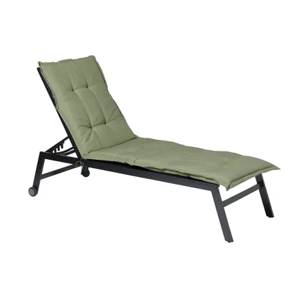 Coussin pour chaise longue Madison Panama vert 195x60cm 3