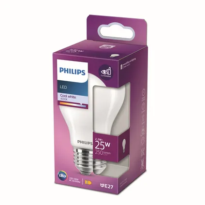 Ampoule LED Philips blanc froid E27 4,3W 4
