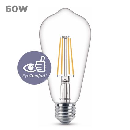 Ampoule LED Philips blanc chaud E27 7W