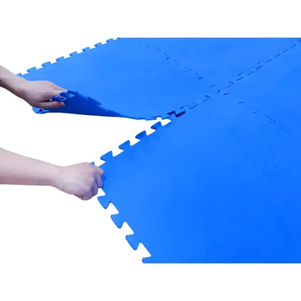 Didak Zwembad vloerbescherming glad blauw 50x50cm 2