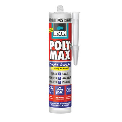 Bison montagelijm Poly Max® High Tack Express transparant 300gr