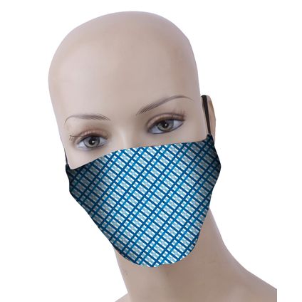 Busters wasbaar mondmasker polyester/katoen vichy – 3 stuks