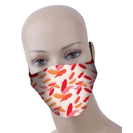 Busters wasbaar mondmasker polyester/katoen flower – 3 stuks
