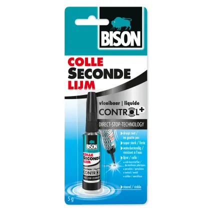 Colle seconde liquide Bison Control 5g 2